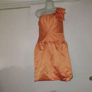 Milano Orange/Tangerine Bubble Dress